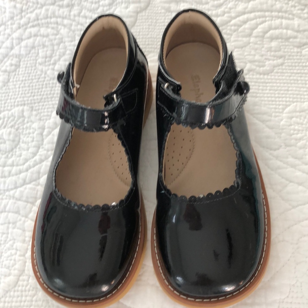 Black Patent Leather Elephantito Mary Janes sz 12